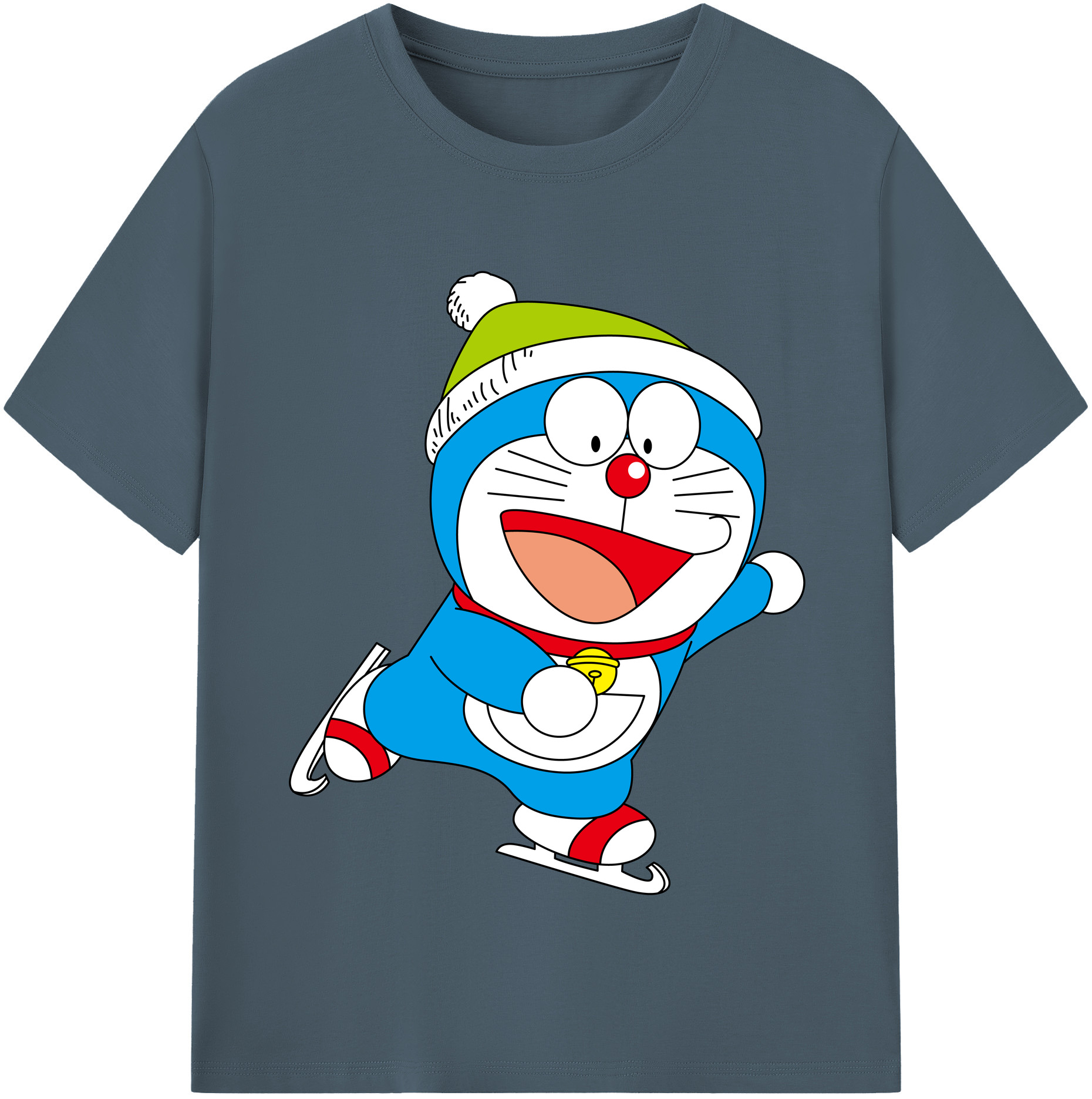 （画像用） ドラえもん Doraemon 綿100％半袖Tシャツ（フロントプリント）